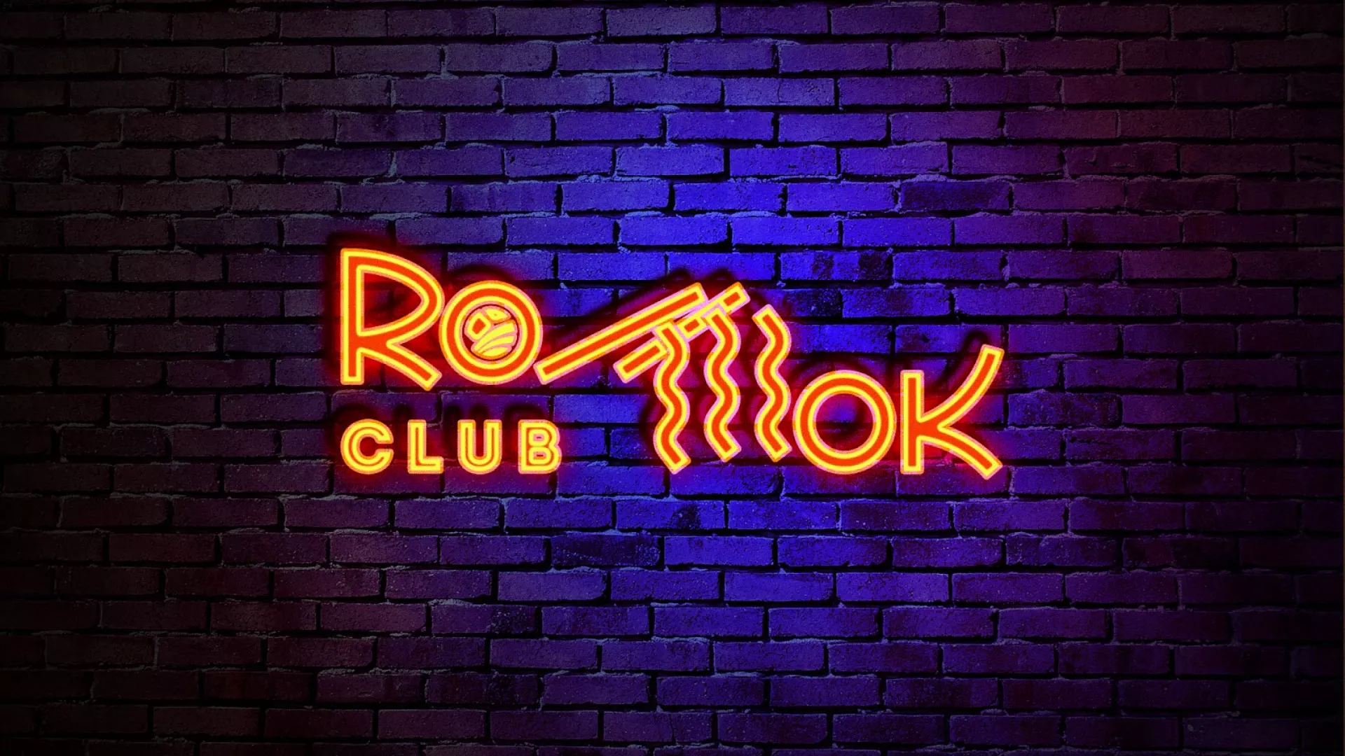 Разработка интерьерной вывески суши-бара «Roll Wok Club» в Удачном
